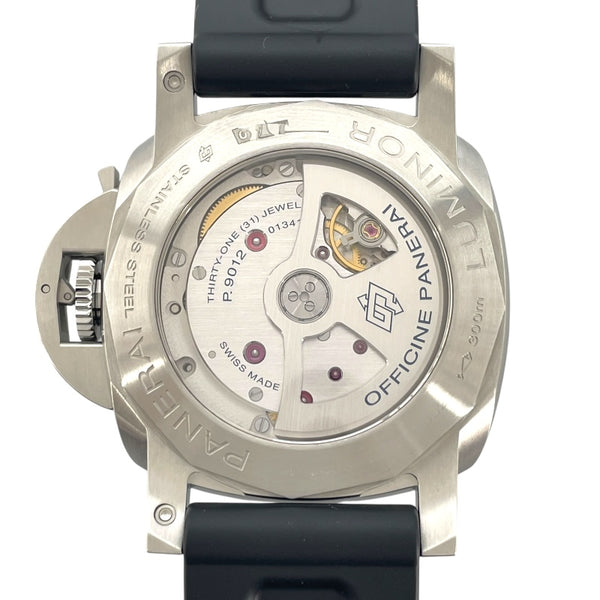 パネライ PANERAI ルミノール ビテンポ パワーリザーブ PAM01360 ブラック SS/ラバーベルト 自動巻き メンズ 腕時計