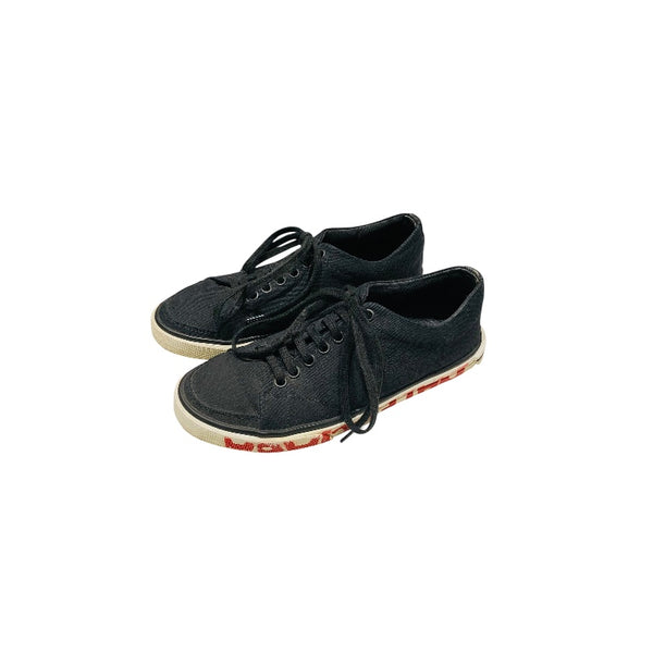 バレンシアガ BALENCIAGA サイドロゴカットスニーカー キャンバス レディース スニーカー