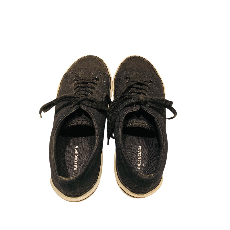 バレンシアガ BALENCIAGA サイドロゴカットスニーカー キャンバス レディース スニーカー