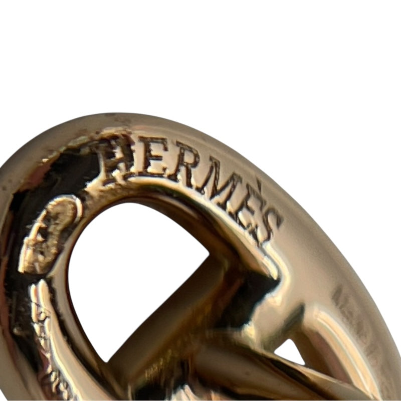 エルメス HERMES シェーヌダンクルファランドールピアス TPM ピンクゴールド 750PG ジュエリー