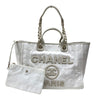 シャネル CHANEL ドーヴィルGM A66941 ホワイト ゴールド金具 キャンバス レディース トートバッグ