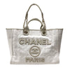 シャネル CHANEL ドーヴィルGM A66941 ホワイト ゴールド金具 キャンバス レディース トートバッグ