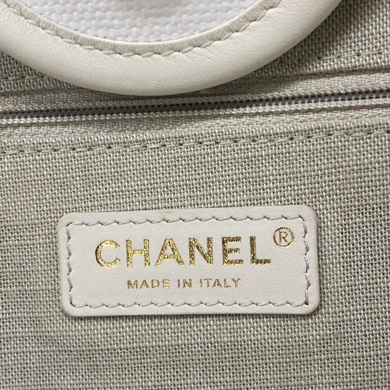 シャネル CHANEL ドーヴィルGM A66941 ホワイト ゴールド金具