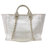 シャネル CHANEL ドーヴィルGM A66941 ホワイト ゴールド金具 キャンバス レディース トートバッグ
