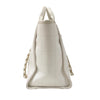 シャネル CHANEL ドーヴィルGM A66941 ホワイト ゴールド金具 キャンバス レディース トートバッグ