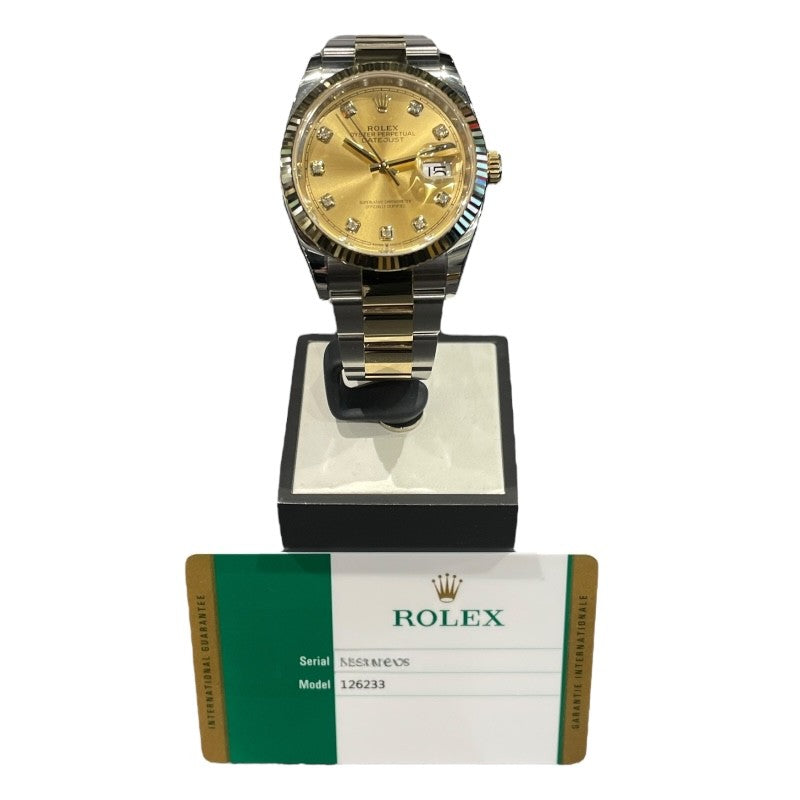 ロレックス ROLEX デイトジャスト36 126233G ゴールド K18/SS メンズ 腕時計