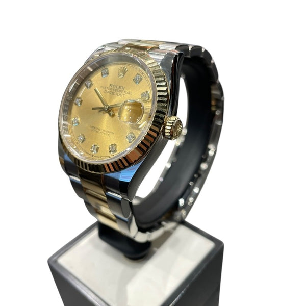 ロレックス ROLEX デイトジャスト36 126233G ゴールド K18/SS メンズ 腕時計