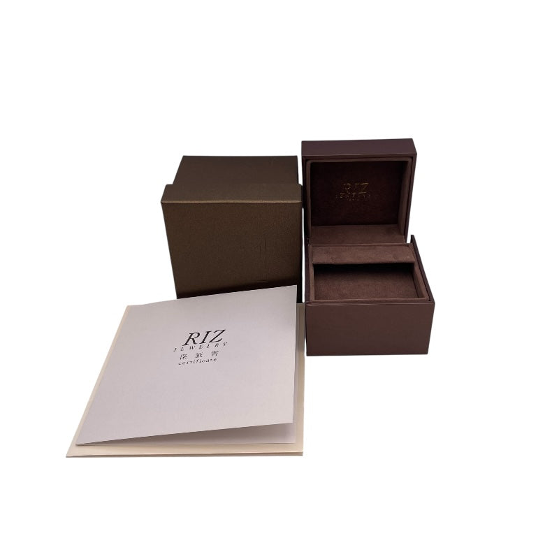 RIZ ジュエリー フラワーモチーフピアス ゴールド k18WG ダイヤモンド ジュエリー