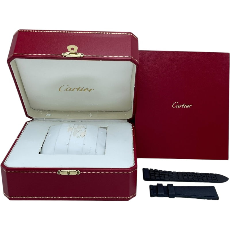 カルティエ Cartier カリブルドゥカルティエ ダイバー WSCA0010 ブルー SS/ラバーベルト 自動巻き メンズ 腕時計
