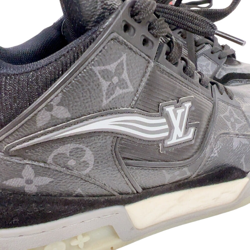 ルイ・ヴィトン LOUIS VUITTON トレイナーライン　ローカットスニーカー GO0260 ブラック/グレー PVC メンズ スニーカー