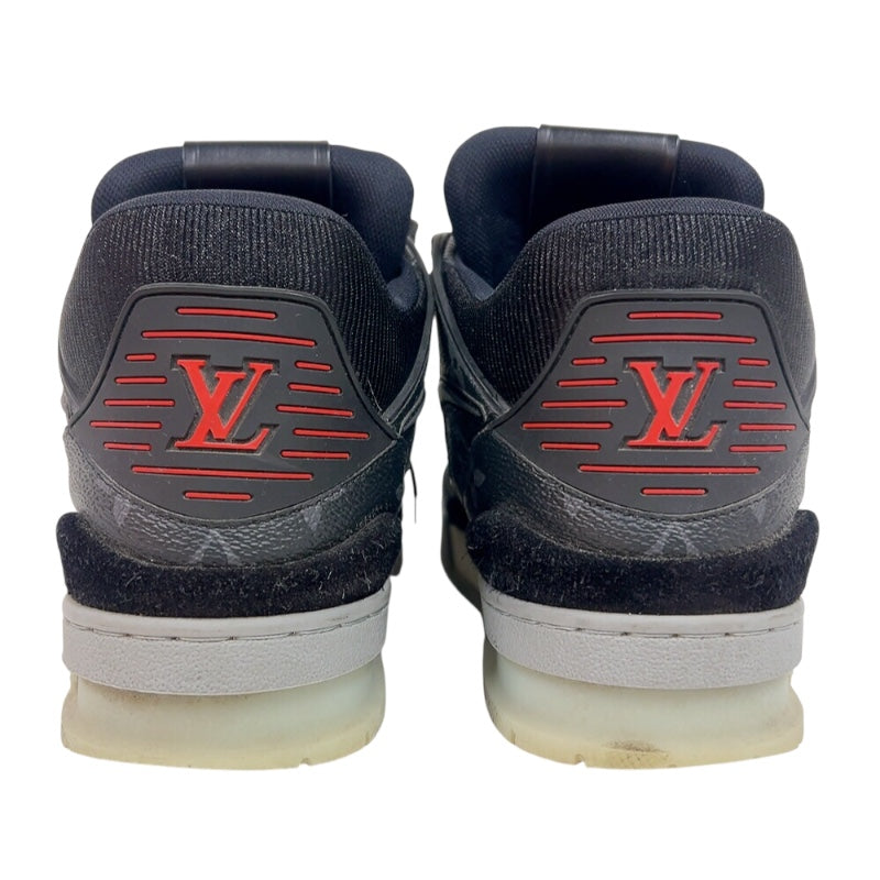 ルイ・ヴィトン LOUIS VUITTON トレイナーライン　ローカットスニーカー GO0260 ブラック/グレー PVC メンズ スニーカー