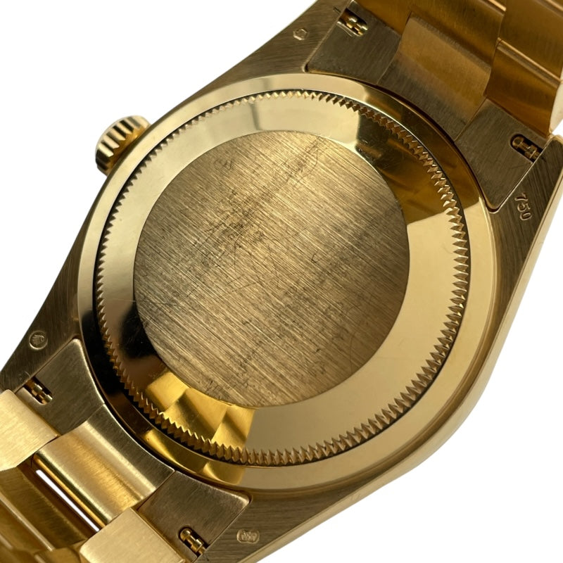 ロレックス ROLEX デイデイト36 パヴェダイヤ 50周年記念限定モデル 118238 グリーン K18YG 自動巻き メンズ 腕時計