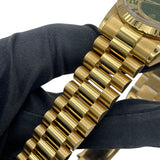 ロレックス ROLEX デイデイト36 パヴェダイヤ 50周年記念限定モデル 118238 グリーン K18YG 自動巻き メンズ 腕時計