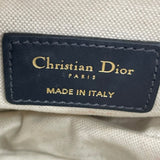 クリスチャン・ディオール Christian Dior ミニサドルバッグ ネイビー GD金具 キャンバス レディース ハンドバッグ