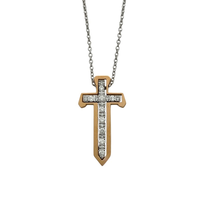 ダミアーニ DAMIANI スパーダ ダイヤネックレス ホワイトゴールド ピンクゴールド 750 ダイヤモンド ジュエリー