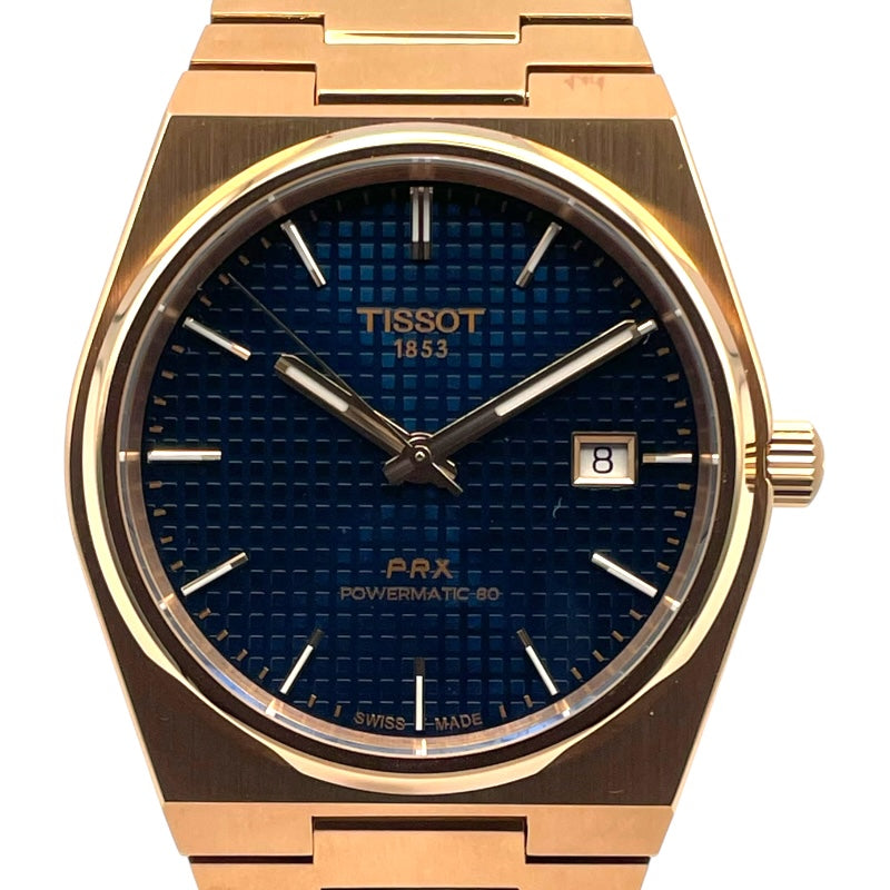 ティソ TISSOT PRX パワーマティック 80 T137.407.33.041.00 ブルー SS 自動巻き メンズ 腕時計