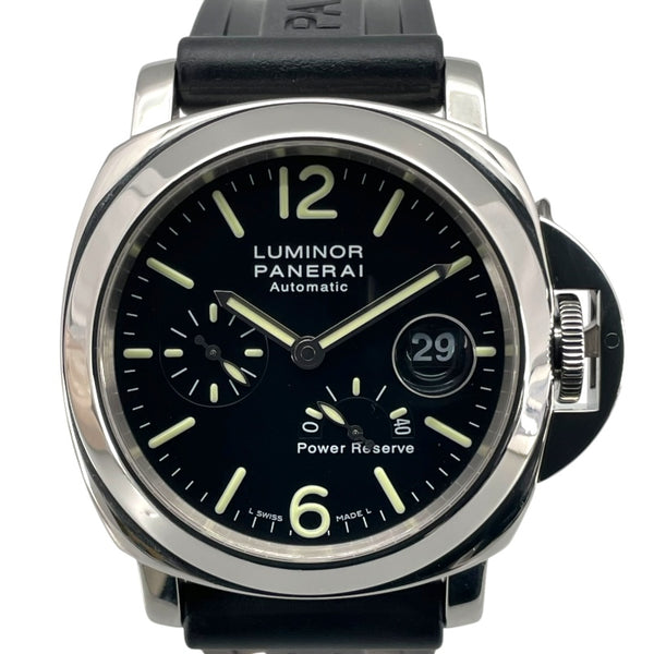 パネライ PANERAI ルミノール パワーリザーブ PAM030090 ブラック SS 自動巻き メンズ 腕時計
