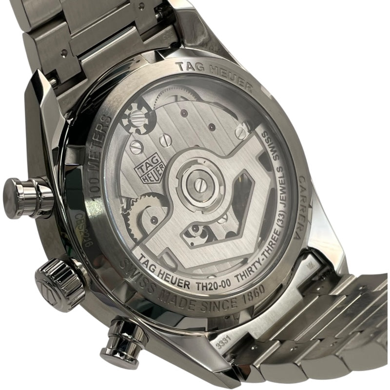タグ・ホイヤー TAG HEUER カレラ クロノグラフ CBS2216.BA0041 シルバー SS 自動巻き メンズ 腕時計