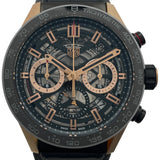 タグ・ホイヤー TAG HEUER カレラ キャリバーホイヤー02 クロノグラフ CBG2050.FC6426 ブラック PG/SS メンズ 腕時計