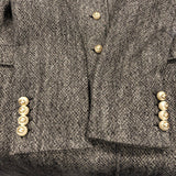 グッチ GUCCI パールロゴボタンツイードコート 516422 グレー ウール レディース その他アウター