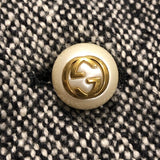 グッチ GUCCI パールロゴボタンツイードコート 516422 グレー ウール レディース その他アウター