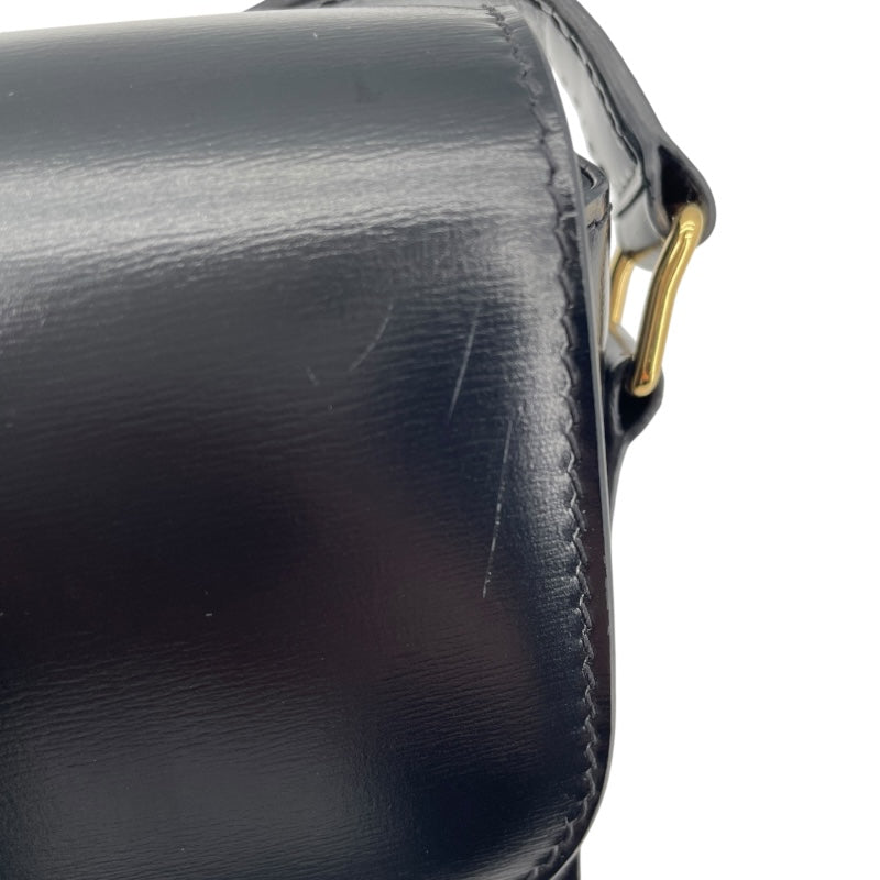 セリーヌ CELINE ティーントリオンフバッグ 188423 ブラック GD金具 シャイニーカーフ レディース ショルダーバッグ