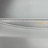 セリーヌ CELINE ティーンプザスクレア 110973 ライトブルー GD金具 シャイニーカーフ レディース ショルダーバッグ