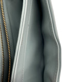 セリーヌ CELINE ティーンプザスクレア 110973 ライトブルー GD金具 シャイニーカーフ レディース ショルダーバッグ