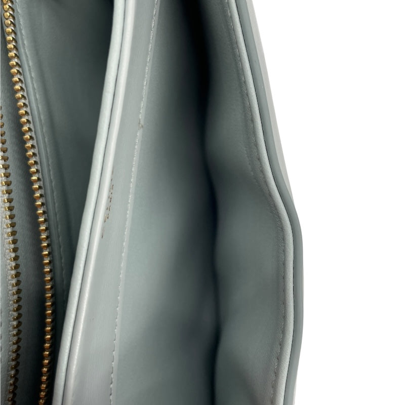 セリーヌ CELINE ティーンプザスクレア 110973 ライトブルー GD金具 シャイニーカーフ レディース ショルダーバッグ