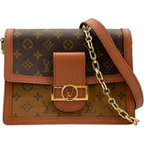 ルイ・ヴィトン LOUIS VUITTON ドーフィーヌ MM M45958 ブラウン モノグラム・リバース レディース ショルダーバッグ