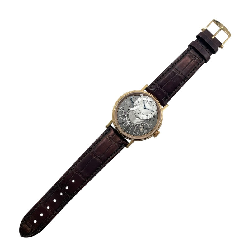 ブレゲ Breguet トラディション オートマティック レトログラード セコンド 7097BR/G1/9WU シルバー K18PG メンズ 腕時計