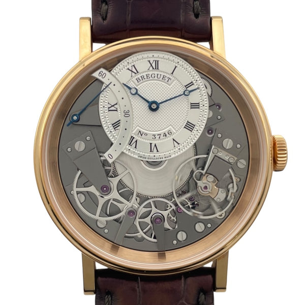 ブレゲ Breguet トラディション オートマティック レトログラード セコンド 7097BR/G1/9WU シルバー K18PG メンズ 腕時計