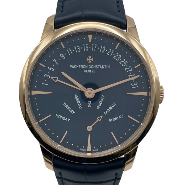 ヴァシュロン・コンスタンタン VACHERON CONSTANTIN パトリモニー デイデイト レトログラード 4000U/000R-B516 ミッドナイトブルー K18PG メンズ 腕時計