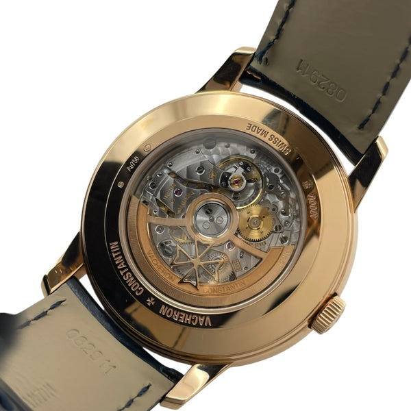 ヴァシュロン・コンスタンタン VACHERON CONSTANTIN パトリモニー デイデイト レトログラード 4000U/000R-B516 ミッドナイトブルー K18PG メンズ 腕時計