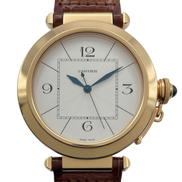 カルティエ Cartier パシャ42 W3019551 シルバー K18YG メンズ 腕時計