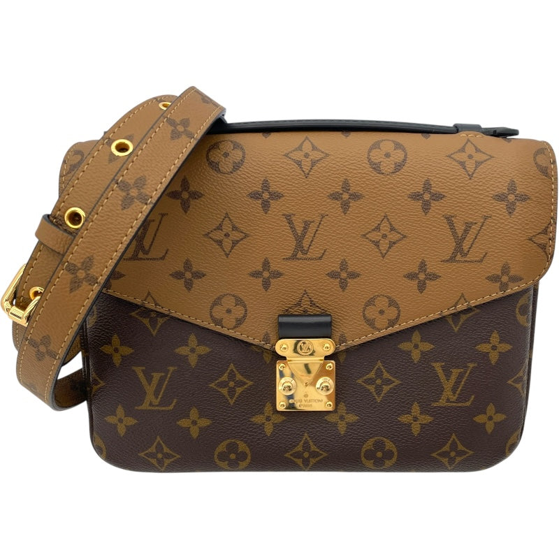 ルイ・ヴィトン LOUIS VUITTON ポシェット メティスMM M44876 ブラウン モノグラム・リバース レディース ショルダーバッグ