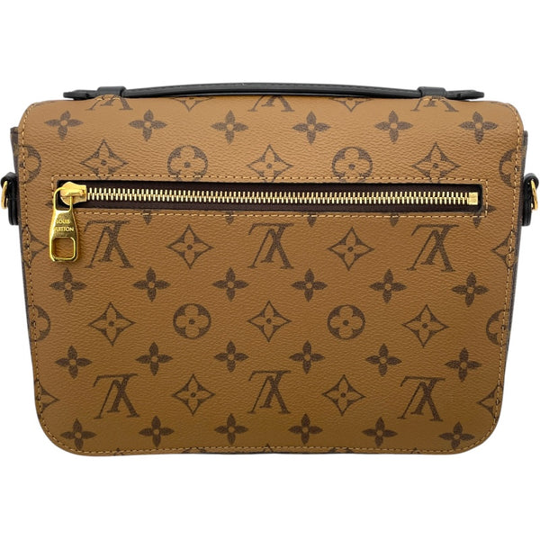 ルイ・ヴィトン LOUIS VUITTON ポシェット メティスMM M44876 ブラウン モノグラム・リバース レディース ショルダーバッグ