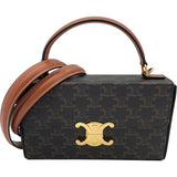 セリーヌ CELINE ボックストリオンフショルダーバッグ 199992 タン トリオンフキャンバス レディース ショルダーバッグ