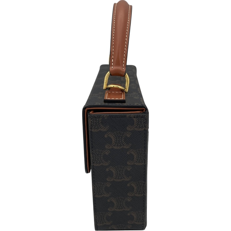 セリーヌ CELINE ボックストリオンフショルダーバッグ 199992 タン トリオンフキャンバス レディース ショルダーバッグ