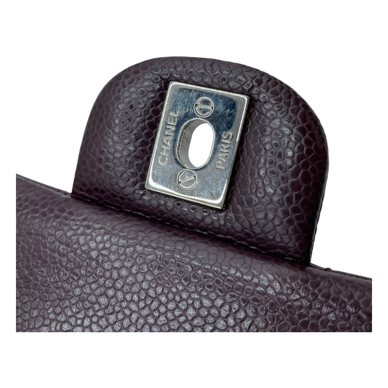 シャネル CHANEL マトラッセ25 A01112 20番台 ボルドー SV金具 キャビアスキン レディース ショルダーバッグ