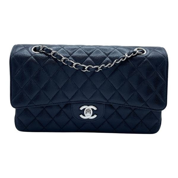 シャネル CHANEL マトラッセ25 A01112 25番台 ブラック SV金具 キャビアスキン レディース ショルダーバッグ