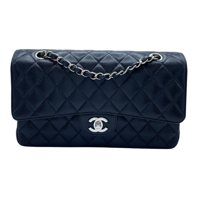 シャネル CHANEL マトラッセ25 A01112 25番台 ブラック SV金具 キャビアスキン レディース ショルダーバッグ