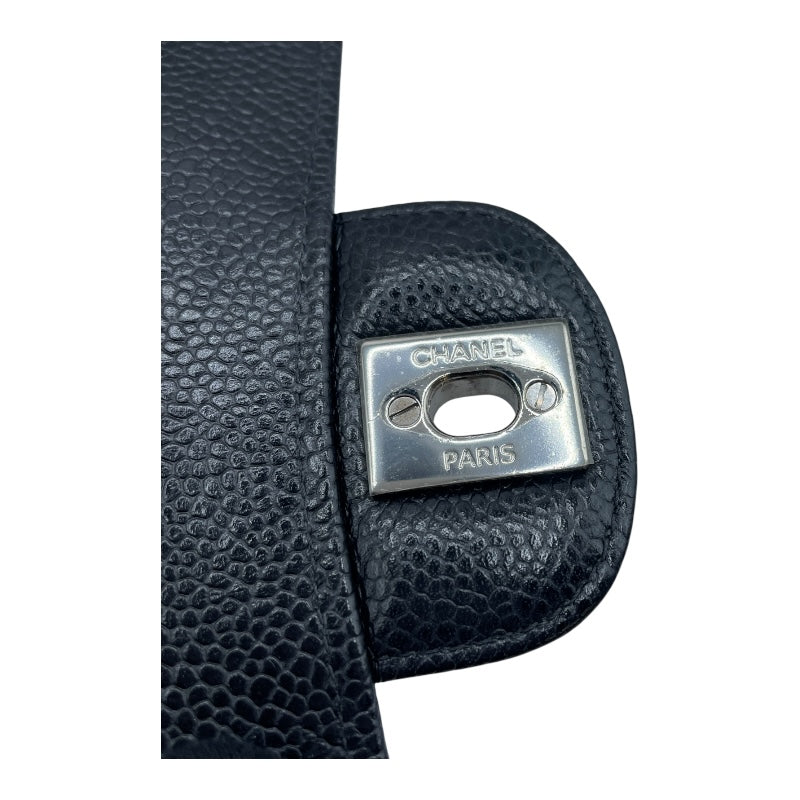 シャネル CHANEL マトラッセ25 A01112 25番台 ブラック SV金具 キャビアスキン レディース ショルダーバッグ