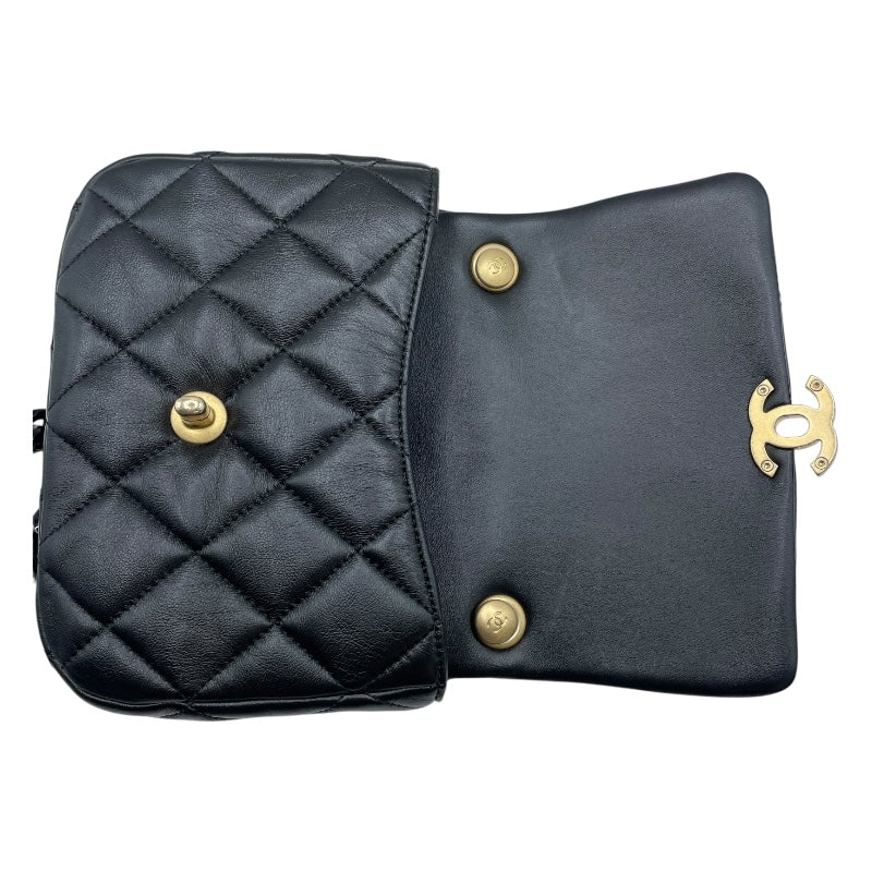 シャネル CHANEL マトラッセ スモール ショルダーバッグ AS3206 ブラック GD金具 ラムスキン レディース ショルダーバッグ