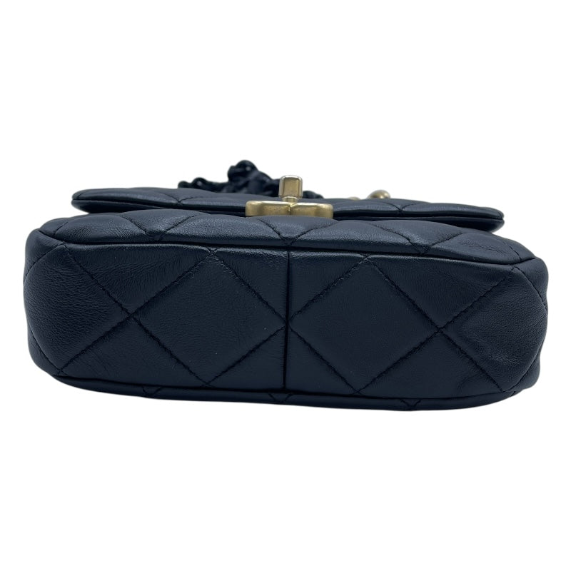 シャネル CHANEL マトラッセ スモール ショルダーバッグ AS3206 ブラック GD金具 ラムスキン レディース ショルダーバッグ