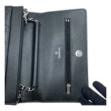 シャネル CHANEL マトラッセチェーンウォレット AP0250 ブラック SV金具 キャビアスキン レディース ウォレットチェーン