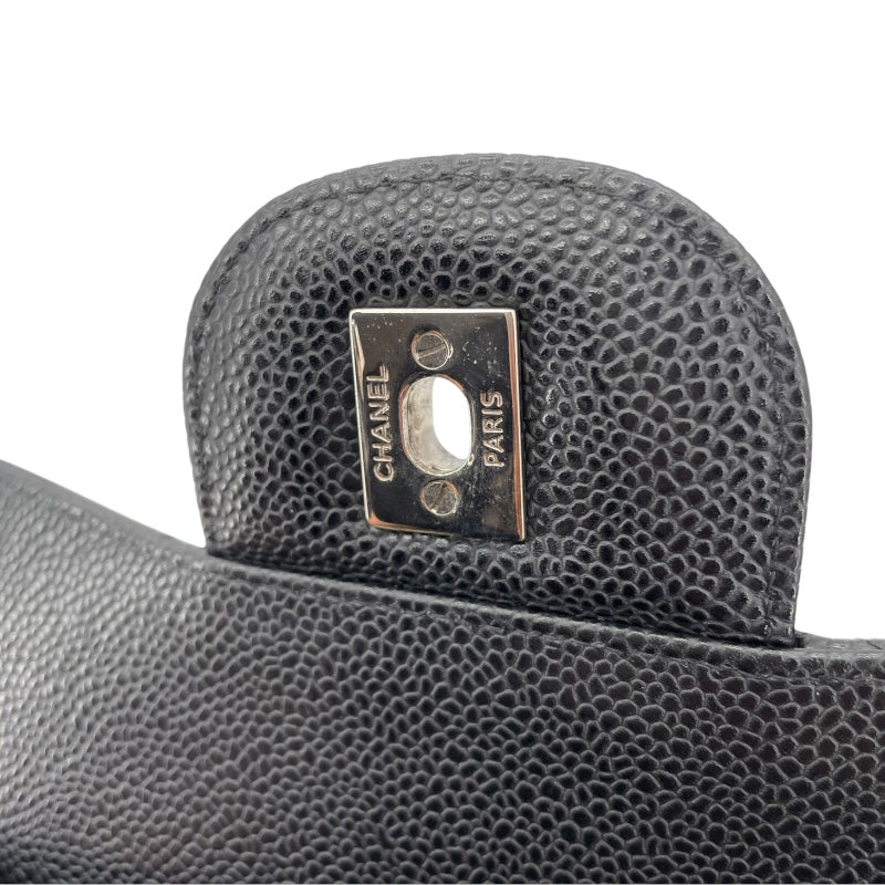 シャネル CHANEL デカマトラッセ30 A58600 ブラック SV金具 キャビアスキン レディース ショルダーバッグ