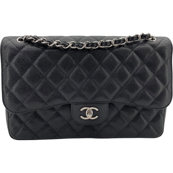シャネル CHANEL デカマトラッセ30 A58600 ブラック SV金具 キャビアスキン レディース ショルダーバッグ