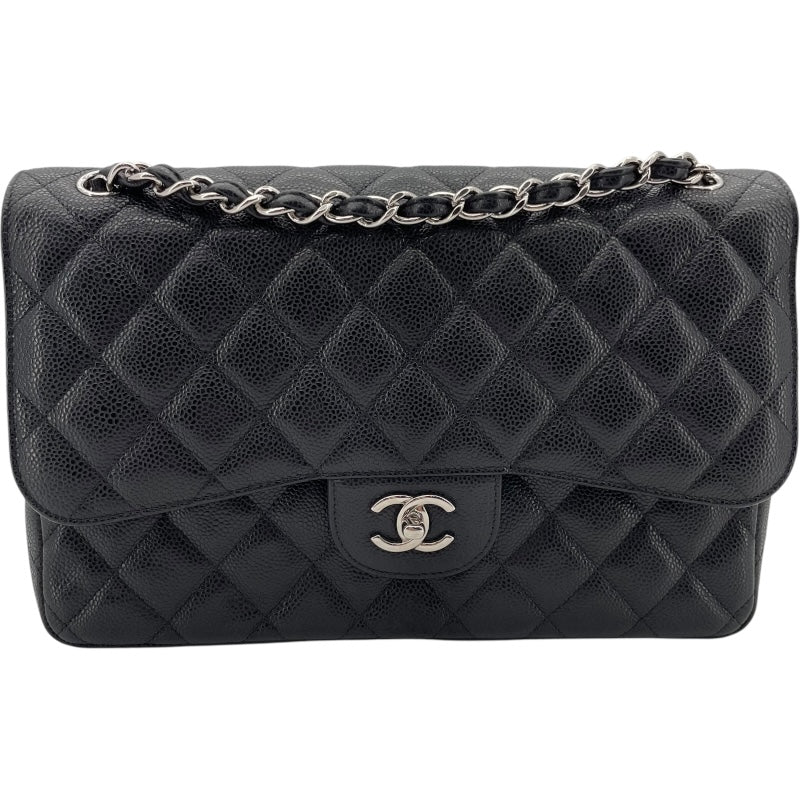 シャネル CHANEL デカマトラッセ30 A58600 ブラック SV金具 キャビアスキン レディース ショルダーバッグ