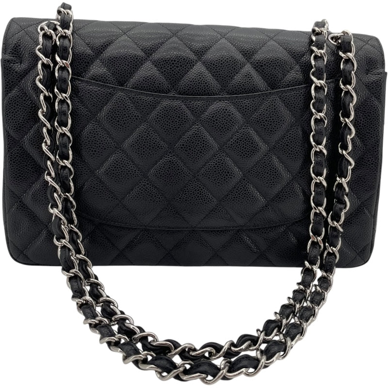 シャネル CHANEL デカマトラッセ30 A58600 ブラック SV金具 キャビアスキン レディース ショルダーバッグ
